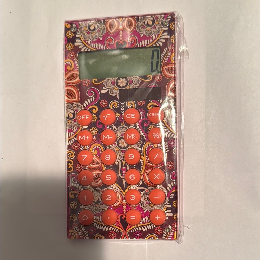 Vera Bradley NWT calculator Safari Sunset pattern